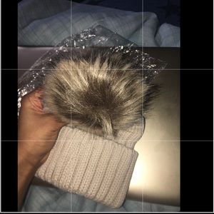 Fluffy ball hat